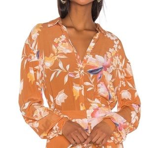 Song of Style Mari Top in Rust Floral